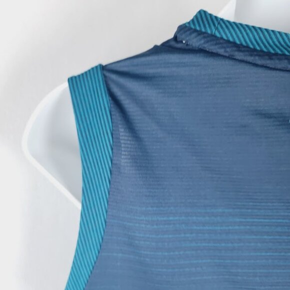 Adidas Women's Dark Blue Mint Parley Sleeveless Athletic Tennis Tank Top Size L - Picture 6 of 13